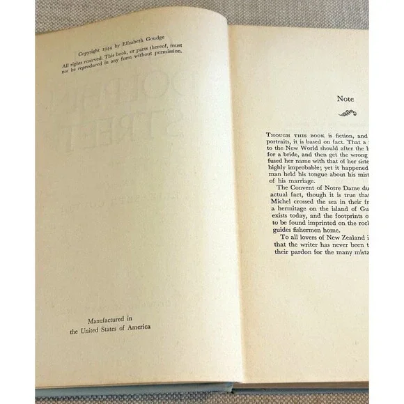 "Green Dolphin Street" by Elizabeth Goudge, Blue Hard Cover Book: 1944 - Picture 5 of 8